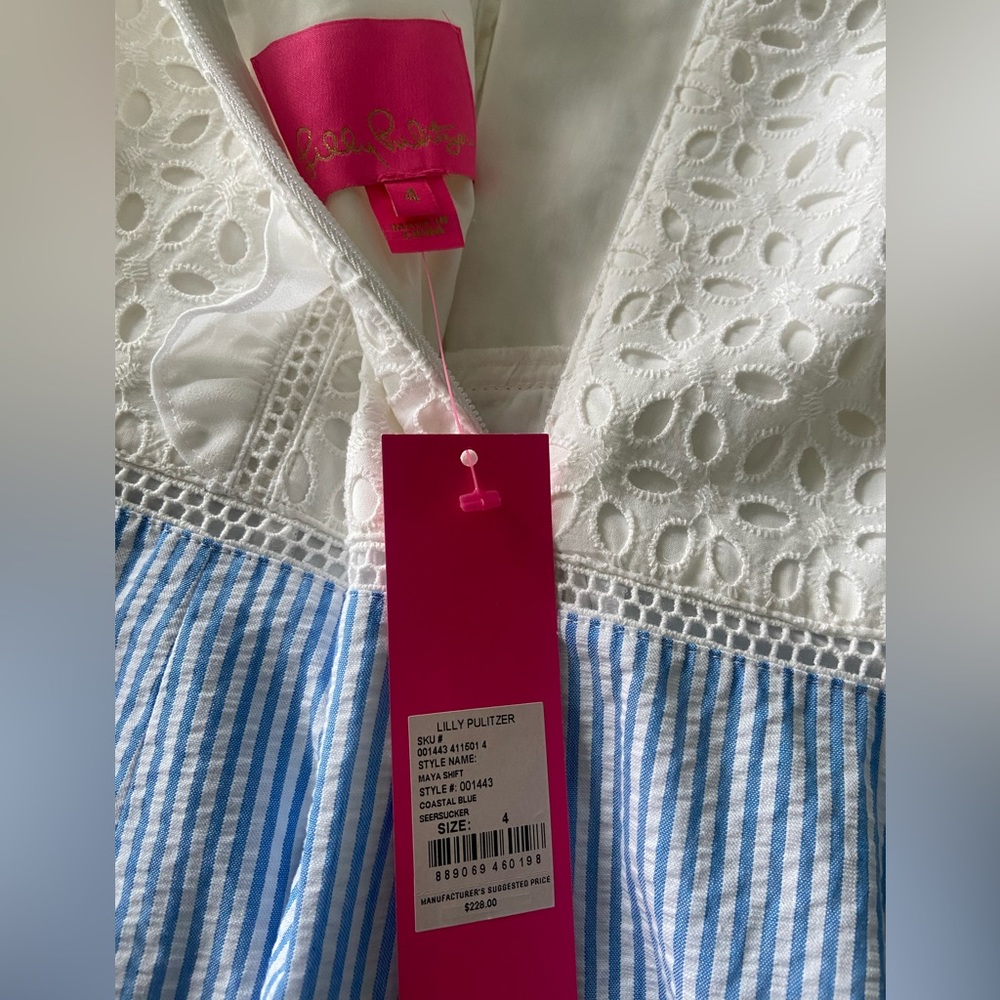 Lilly Pulitzer Maya Shift Dress-Size 4 - Picture 4 of 5